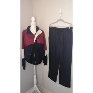 Vintage Dior Tracksuit Set Mens L Colorblock Jacket Pants 90s